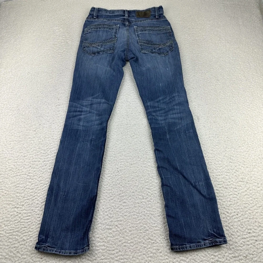 BKE‎ Alec Jeans Men's 29R (29X31.5) Straight Leg Whiskered Western Rodeo Cowboy